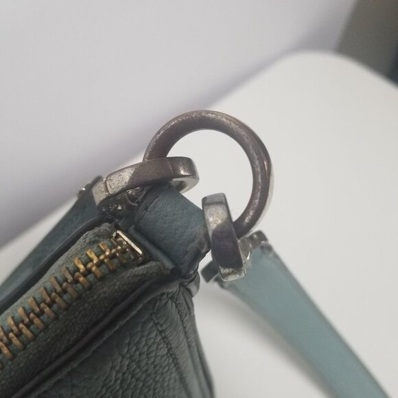 Kate Spade Agean Women's Small Crossbody Teal Pebble Leather Purse - Picture 8 of 13